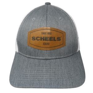 Since 1902 Scheels Idaho Snapback Trucker Hat Gray One Size Adjustable Mesh Back
